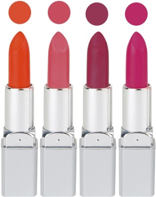 

Ramble Silver Touch Lipsticks Neon Shades(Red,Pink,Plum,Bright Purple, 16 g)