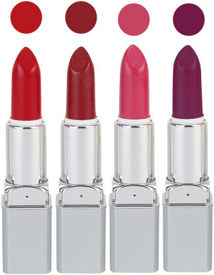 

Ramble Silver Touch Lipsticks Neon Shades(Red,Maroon,Pink,Purple, 16 g)