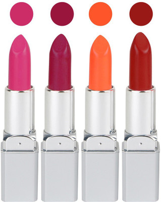 

Ramble Silver Touch Lipsticks Neon shades(Pink,Purple,Orange,Red, 16 g)