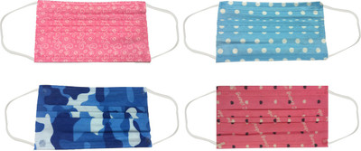 

Blinkin Print-1 Anti-pollution Mask(Multicolor, Pack of 4