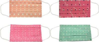 

Blinkin Print-15 Anti-pollution Mask(Multicolor, Pack of 4