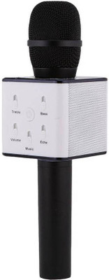 

VRCT Portable Wireless karaoke Mic With Inbuilt Bluetooth Speaker Also Supports IOS, Android, Windows Microphone Microphone