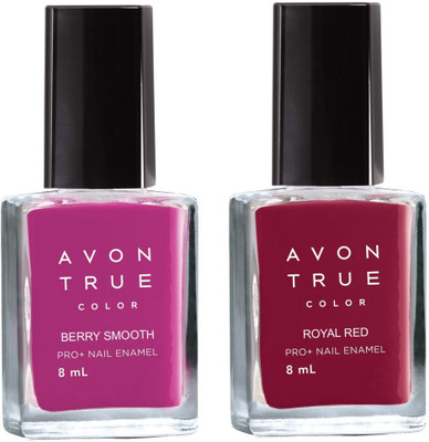 

Avon Anew True Color Nail Wear Pro+ Nail Enamel (set of 2) berry smooth - royal red(Pack of 2)