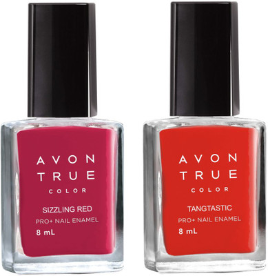 

Avon Anew True Color Nail Wear Pro+ Nail Enamel (set of 2) sizzling red - tangastic(Pack of 2)