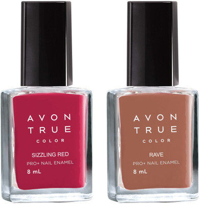 

Avon Anew True Color Nail Wear Pro+ Nail Enamel (set of 2) rave- sizzling(Pack of 2)