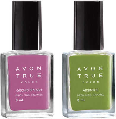 

Avon Anew True Color Nail Wear Pro+ Nail Enamel (set of 2) orchid - absinthe(Pack of 2)