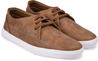 

Arthur Men's Brown PU Leather Sneakers For Men(Brown, Brown blonde