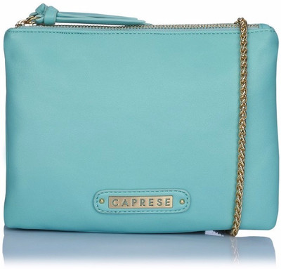 

Caprese Women Evening/Party Blue Leatherette Sling Bag