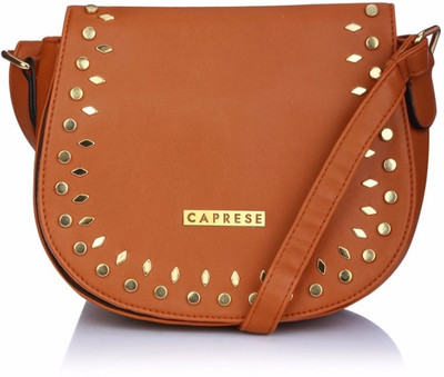 

Caprese Women Casual Tan Leatherette Sling Bag