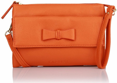 

Caprese Women Casual Orange Leatherette Sling Bag