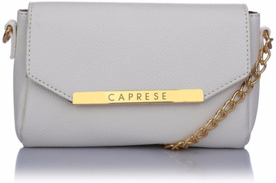 

Caprese Women Evening/Party White Leatherette Sling Bag