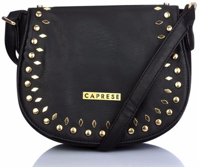 

Caprese Women Casual Black Leatherette Sling Bag