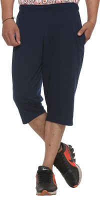 VIMAL JONNEY Solid Men Three Fourths