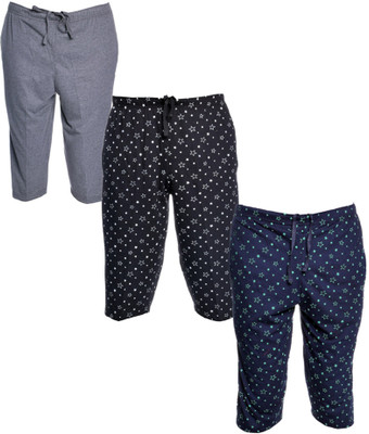 VIMAL JONNEY Solid Men Three Fourths