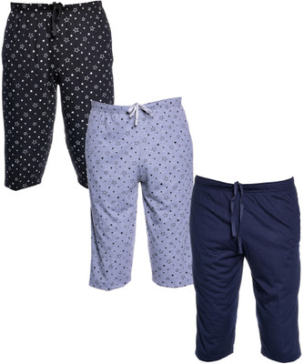 VIMAL JONNEY Solid Men Three Fourths