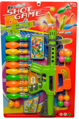 

HALO NATION Ping Pong Gun With Bowling Competition Game(Multicolor)