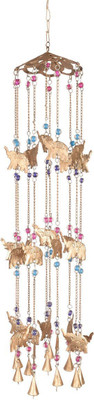 

Store Indya Iron Windchime(15 inch, Gold)