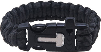 

Futaba 4 in 1 Flint Fire Starter Whistle Outdoor Camping Survival Gear - Black