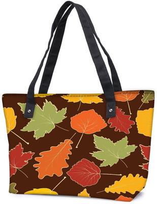 

Snoogg Pack Of 2 Variety Of Leaves Combo Tote Shopping Grocery Bag With Coin Pencil Purse Shoulder Bag(Multicolor, 5 L)