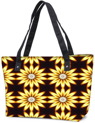 

Snoogg Pack Of 2 Yellow Sunflower Combo Tote Shopping Grocery Bag With Coin Pencil Purse Shoulder Bag(Multicolor, 5 L)