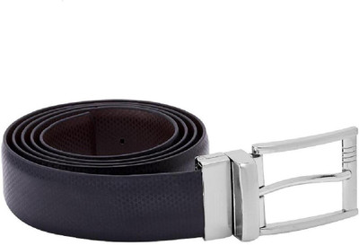 

Dare for Voylla Men Casual Black, Brown Artificial Leather, Metal Reversible Belt