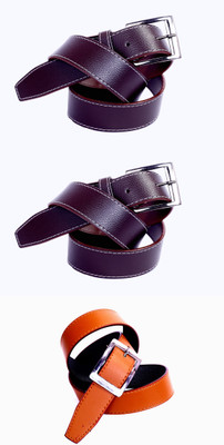 

Piftif Men Casual Multicolor Artificial Leather Belt