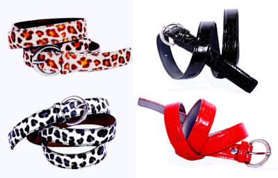 

Piftif Women Casual Multicolor Artificial Leather Belt