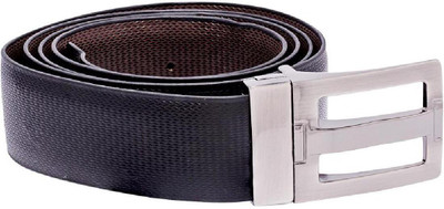 

Dare for Voylla Men Casual Black, Brown Artificial Leather, Metal Reversible Belt
