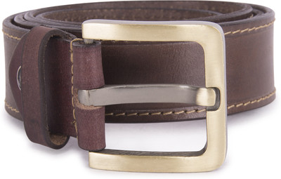 

PRINCE ENTERPRISES Men Brown Genuine Leather Belt, Dark brown