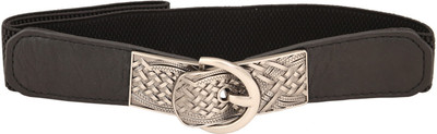 

Mooi Women Casual Black Artificial Leather Belt