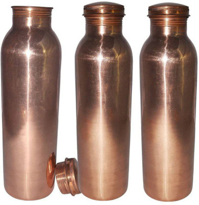 

G mart 1 1000 ml Water Bottles(Set of 3, Brown)