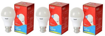 Ajanta 9 W Round B22 LED Bulb(White, Pack of 3)