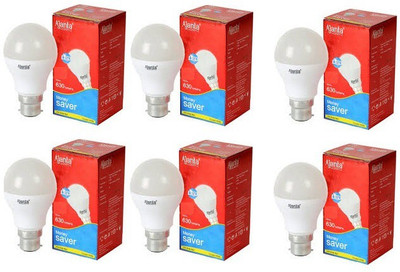 

Ajanta 9 W Round B22 LED Bulb(White, Pack of 6)
