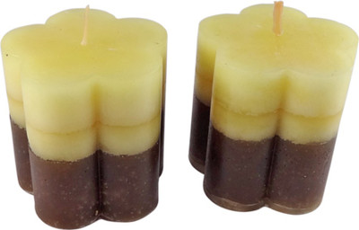 

Indian Ocean Lemon Fragrance With Natural Scent Pillar Candle(Brown, Yellow, Pack of 2)