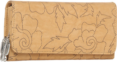 

Butterflies Casual Beige Clutch
