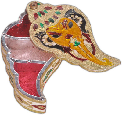 

Aatish AM 2 x 4 Ganesh Oxidised Kankavati Box / Multipurpose Box Wooden Decorative Platter(Multicolor)