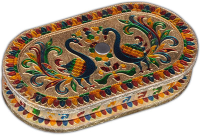 

Aatish AM 9 x 5 Capsul D1 Compressed Woodplay Dry Fruit Box / Multipurpose Box Wooden Decorative Platter(Multicolor)