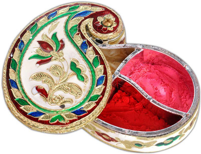 

Aatish AM 3 x 4 Mango Oxidised Kankavati Box / Multipurpose Box Wooden Decorative Platter(Multicolor)