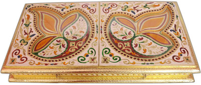 

Aatish AM 10 x 19 Diya Compressed Woodplay Dry Fruit Box / Multipurpose Box Wooden Decorative Platter(Multicolor)