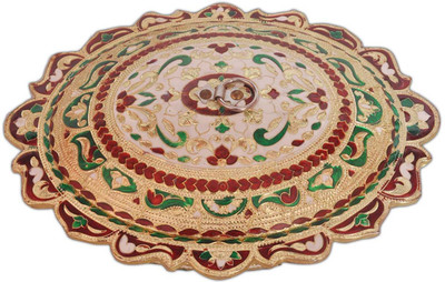 

Aatish AM 10.75 x 8.50 Mina Dry Fruit Box / Multipurpose Box Wooden Decorative Platter(Multicolor)