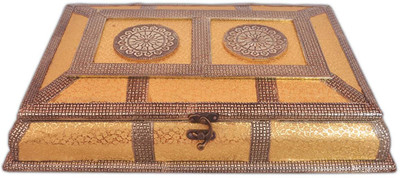 

Aatish AM 10 x 15 Rexine Dry Fruit Box / Multipurpose Box Wooden Decorative Platter(Multicolor)