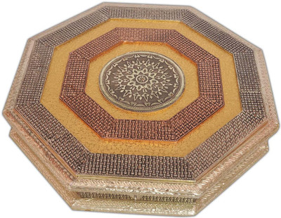 

Aatish AM 13 x 13 Oxidised Dry Fruit Box / Multipurpose Box Wooden Decorative Platter(Multicolor)