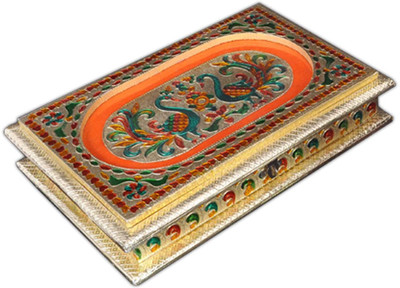 

Aatish AM 8 x 12 D1 Peacock Compressed Woodplay Dry Fruit Box / Multipurpose Box Wooden Decorative Platter(Multicolor)