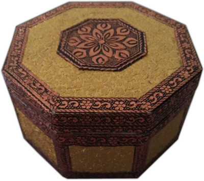 

Aatish AM 4 x 4 Rexine Dry Fruit Box / Multipurpose Box Wooden Decorative Platter(Multicolor)
