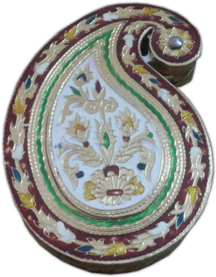 

Aatish AM 6 x 9 Mango Oxidised Dry Fruit Box / Multipurpose Box Wooden Decorative Platter(Multicolor)