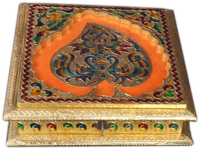 

Aatish AM 9 x 10 D1 Peacock Compressed Woodplay Dry Fruit Box / Multipurpose Box Wooden Decorative Platter(Multicolor)