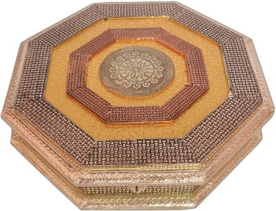 

Aatish AM 11 x 11 Oxidised Dry Fruit Box / Multipurpose Box Wooden Decorative Platter(Multicolor)