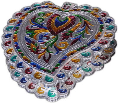 

Aatish AM 7 x 8 D2 Pan Oxidised Dry Fruit Box / Multipurpose Box Wooden Decorative Platter(Multicolor)