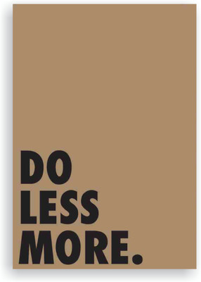 

Goodwork A6 Notebook(Do Less More, Brown)