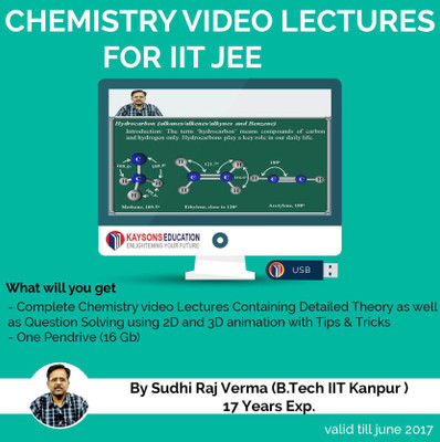 Kaysons Education IIT JEE Chemistry Preparation Material (2019) : Video Lectures for JEE Main and Advance Designed By IITian(Pendrive)